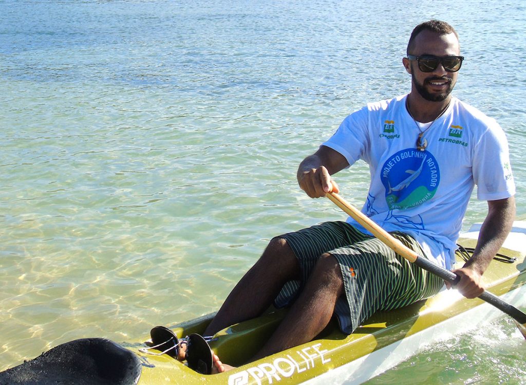 Alef Alves tem o apoio do Projeto Golfinho Rotador (Foto: Divulgação PGR)