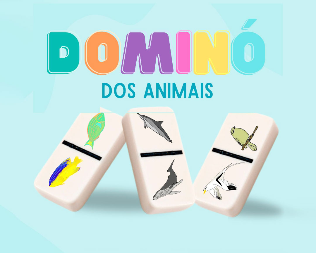 Animais - Jogo de Dominó em Português